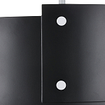 Потолочный светильник круглый светодиодный Semicircular White Panels чёрный варинант исполнения - 1 | Loft Concept в Брянске