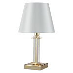 Настольная лампа с белым тканевым абажуром в форме конуса Laurent варинант исполнения - 5 | Loft Concept в Брянске