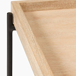 Консоль деревянной столешницей и полкой Wooden Table Top and Shelf варинант исполнения - 2 | Loft Concept в Брянске