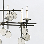 Люстра подвесная с 8-ю лампами и стеклянными круглыми подвесками Currey & Company варинант исполнения - 5 | Loft Concept в Брянске