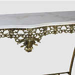 Консоль из бронзы с мраморной прямоугольной столешницей Bronze Console варинант исполнения - 2 | Loft Concept в Брянске