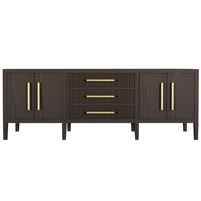 Большая VT-тумба Primo шпон темный орех Темный дуб Золотой в Брянске | Loft Concept 