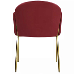 Стул бордовый на золотистых ножках Burgundy Chair варинант исполнения - 4 | Loft Concept в Брянске