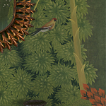 Обои ручная роспись Malwa Original colourway on Olive tobacco варинант исполнения - 3 | Loft Concept в Брянске