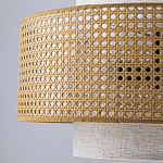 Подвесной светильник с декоративным поясом из плетеного бамбука Biuloggicu варинант исполнения - 7 | Loft Concept в Брянске