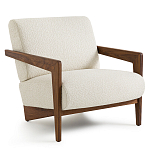 Кресло Avalon White Boucle из массива ореха варинант исполнения - 1 | Loft Concept в Брянске