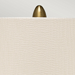 Настольная лампа с рифленым керамическим основанием в бронзовом цвете и жемчужным шёлковым абажуром Elstead Lighting варинант исполнения - 4 | Loft Concept в Брянске