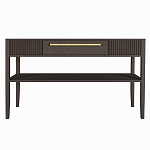 Дизайнерская Консоль с полкой и ящиком Primo Темный орех варинант исполнения - 8 | Loft Concept в Брянске