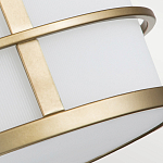 Потолочный светильник с белым матовым абажуром в металлическом каркасе Feiss варинант исполнения - 5 | Loft Concept в Брянске