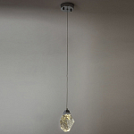 Подвесной светильник с хрустальным плафоном хром Esme Crystal Chrome Hanging Lamp варинант исполнения - 4 | Loft Concept в Брянске