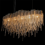 Люстра подвесная с металлическими цепочками и изогнутыми металлическими дугами 72 см Atlantis Chain варинант исполнения - 8 | Loft Concept в Брянске