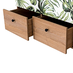 Шкаф с принтом Floral notes варинант исполнения - 3 | Loft Concept в Брянске