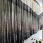 Пейзаж из нитей Макраме Wall decor Black and White Landscape варинант исполнения - 2 | Loft Concept в Брянске