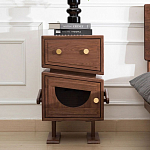 Тумбочка прикроватная с ящиком и дверцей Робот Robot Desk варинант исполнения - 1 | Loft Concept в Брянске