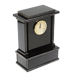 Часы настольные черные из натурального камня Обсидиан Stone Clock варинант исполнения - 2 | Loft Concept в Брянске