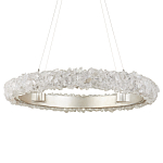 Люстра светодиодная фактурная в форме кольца Amber Crystal варинант исполнения - 3 | Loft Concept в Брянске