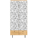 Шкаф с принтом Floral notes варинант исполнения - 2 | Loft Concept в Брянске