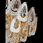 Люстра с многослойными белыми и прозрачными подвесками Character Chandelier варинант исполнения - 2 | Loft Concept в Брянске