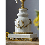 Подсвечник белый Попугай из фарфора с бронзовыми элементами Eden Garden варинант исполнения - 5 | Loft Concept в Брянске