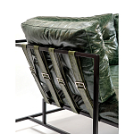 Диван Лофт Натуральная Винтажная кожа Зеленый Two Seat Encounter Leather Sofa варинант исполнения - 5 | Loft Concept в Брянске