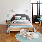 Бра из металла и дерева Ruell White Metal Wooden Wall Lamp варинант исполнения - 3 | Loft Concept в Брянске