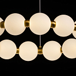 Люстра круглая с матовыми белыми шарами PEARLS Suspension варинант исполнения - 5 | Loft Concept в Брянске