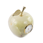 Часы настольные в виде яблока из натурального камня Оникс Stone Clock варинант исполнения - 2 | Loft Concept в Брянске