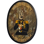 Картина в овальной раме Chinoiserie Great Dane Dog Portrait варинант исполнения - 1 | Loft Concept в Брянске