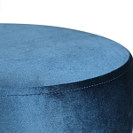 Пуф синий велюр на золотом металлическом основании Golden Belt варинант исполнения - 2 | Loft Concept в Брянске