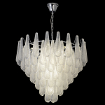 Люстра с подвесками из рифленного стекла в форме капель Textured Glass Chandelier варинант исполнения - 7 | Loft Concept в Брянске