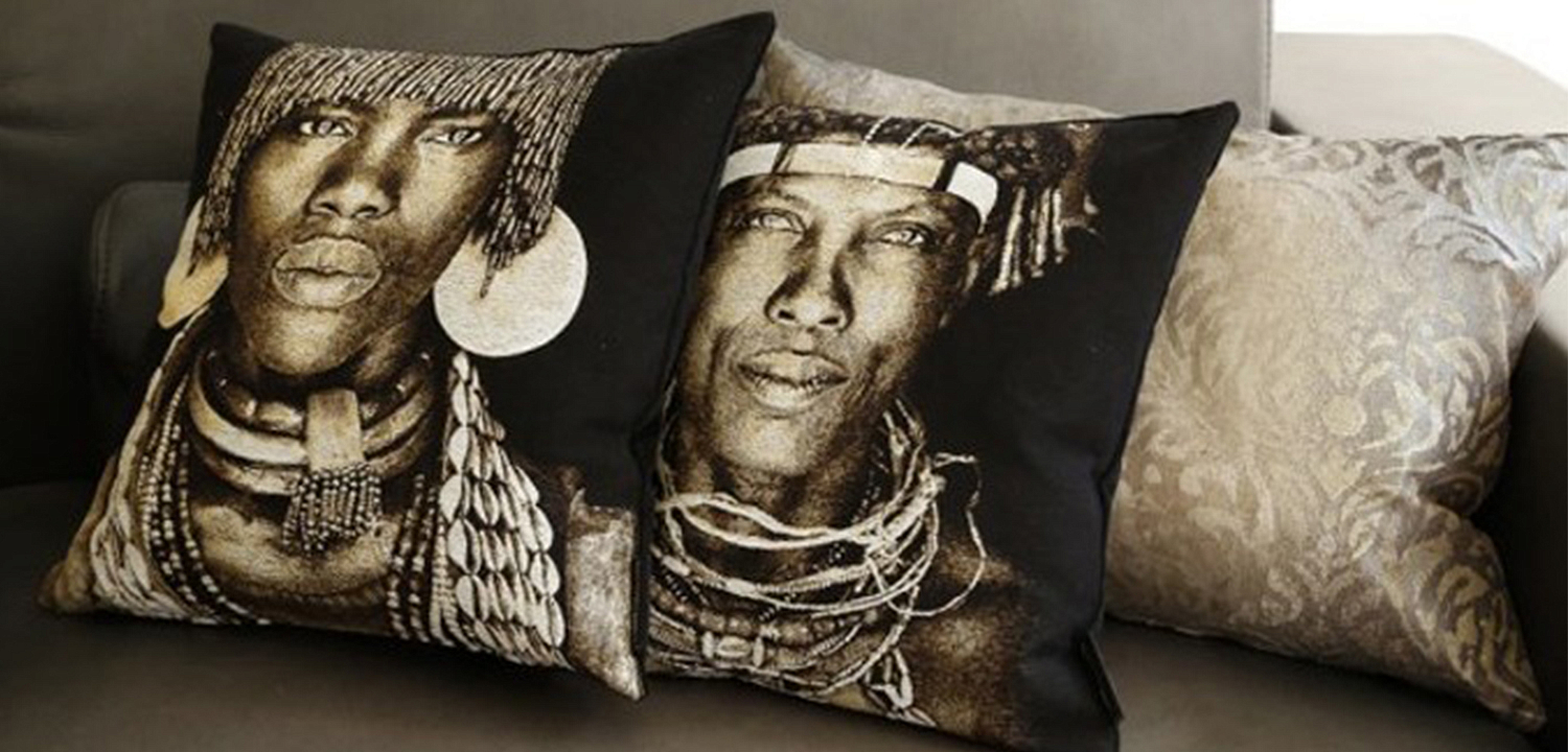 Декоративная Подушка Ovakaona Tribe Angola Декоративная Подушка Ovakaona Tribe Angola - Loft-Concept в Брянске