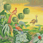 Обои ручная роспись Le Brésil Special Colourway варинант исполнения - 1 | Loft Concept в Брянске