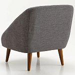 Кресло серое Pauley Grey Armchair варинант исполнения - 2 | Loft Concept в Брянске