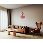 Подвесной вязаный розовый светильник «Моника» варинант исполнения - 3 | Loft Concept в Брянске