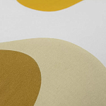 Подушка декоративная хлопковая горчичного цвета с абстрактным принтом Elysian Flow Sunset варинант исполнения - 3 | Loft Concept в Брянске