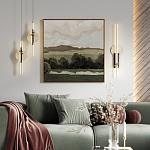 Бра с круглым плафоном из алебастра и бронзовой декоративной стрекозой 65 Alaris  варинант исполнения - 5 | Loft Concept в Брянске