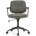 Офисное кресло в винтажном стиле на колёсах Glenn Dark Grey Chair варинант исполнения - 2 | Loft Concept в Брянске