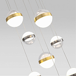 Люстра каскадная с 9-ю подвесами бронза и никель Peggy Futura lamp варинант исполнения - 3 | Loft Concept в Брянске