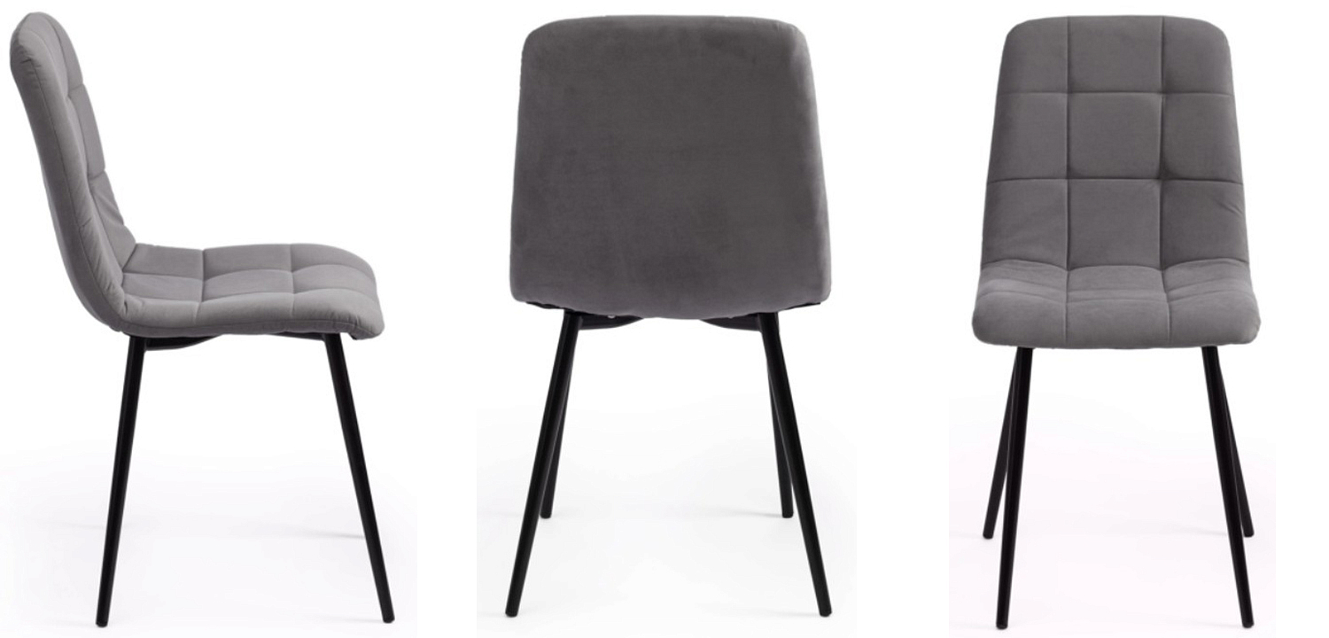 Стул Nancy Velour Grey Chair Стул Nancy Velour Grey Chair - Loft-Concept в Брянске