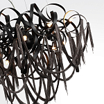 Люстра подвесная с объемной композицией из скрученных лент и металлических цепочек Atlantis Chain варинант исполнения - 5 | Loft Concept в Брянске