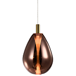 Подвесной светильник со стеклянным плафоном в форме капли NAOMI drop copper варинант исполнения - 3 | Loft Concept в Брянске