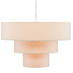 Люстра круглая трехъярусная с тканевыми абажурами Light Soft Glow варинант исполнения - 1 | Loft Concept в Брянске