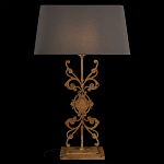 Настольная лампа на ажурном чугунном основании с серым абажуром Openwork Lamp варинант исполнения - 2 | Loft Concept в Брянске