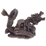 Декоративная статуэтка Дракон Fuzanglong Dragon Dark Bronze Statuette варинант исполнения - 1 | Loft Concept в Брянске