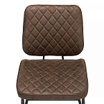 Стул с темно-коричневой обивкой из экокожи Benderson варинант исполнения - 5 | Loft Concept в Брянске