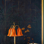 Обои ручная роспись Tsukimi Original colourway on gilded silk with antiquing варинант исполнения - 3 | Loft Concept в Брянске