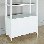 Стеллаж со стеклянными полками Elsa Dreams White варинант исполнения - 7 | Loft Concept в Брянске