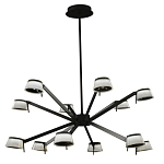 Люстра черного цвета на штанге Noir Supernova варинант исполнения - 2 | Loft Concept в Брянске