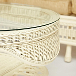 Комплект уличной мебели из ротанга Clara белый варинант исполнения - 12 | Loft Concept в Брянске