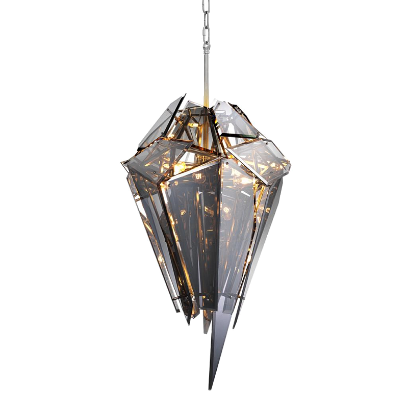 Люстра Chandelier Shard Никель Дымчатый (Smoke) Люстра Chandelier Shard Никель Дымчатый (Smoke) в Брянске | Loft Concept